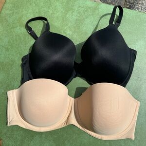36DD Black and Tan Women's Bra Set